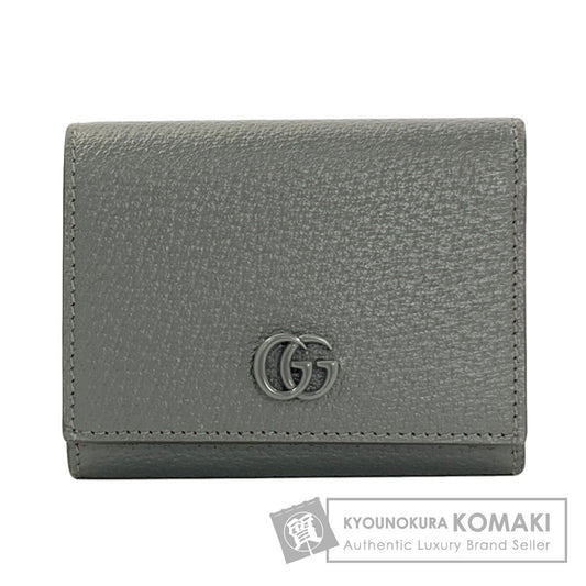GUCCI グッチ 722732 ダブルG 三つ折り財布 二つ折り財布（小銭入れあり） レザー レディース 中古