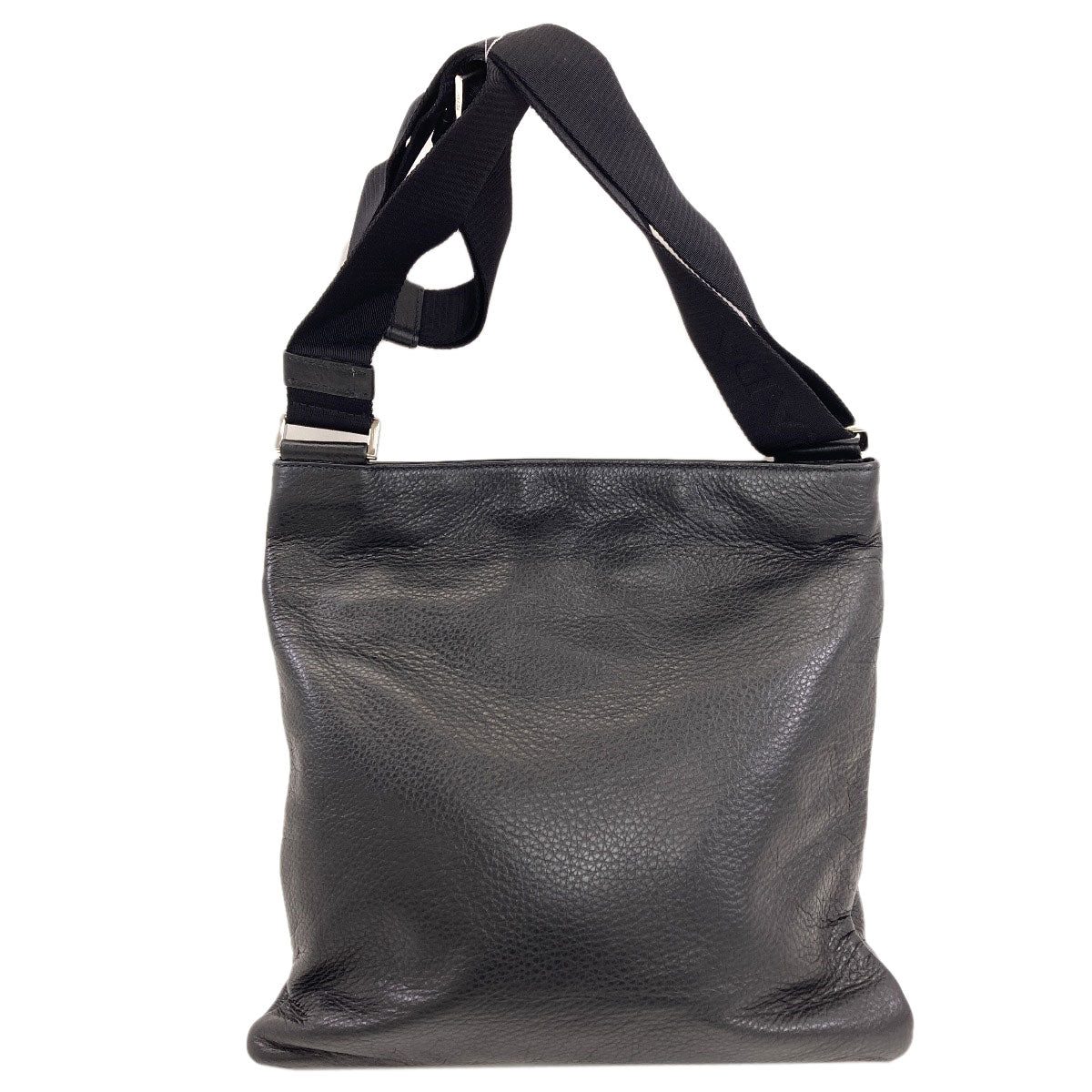 PRADA プラダ ロゴ金具 ショルダーバッグ レザー レディース 中古
