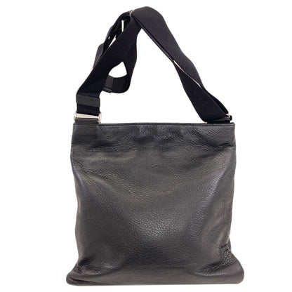 PRADA プラダ ロゴ金具 ショルダーバッグ レザー レディース 中古