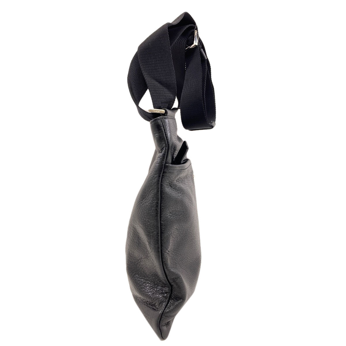 PRADA プラダ ロゴ金具 ショルダーバッグ レザー レディース 中古