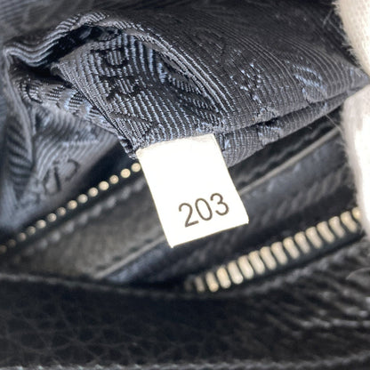 PRADA プラダ ロゴ金具 ショルダーバッグ レザー レディース 中古