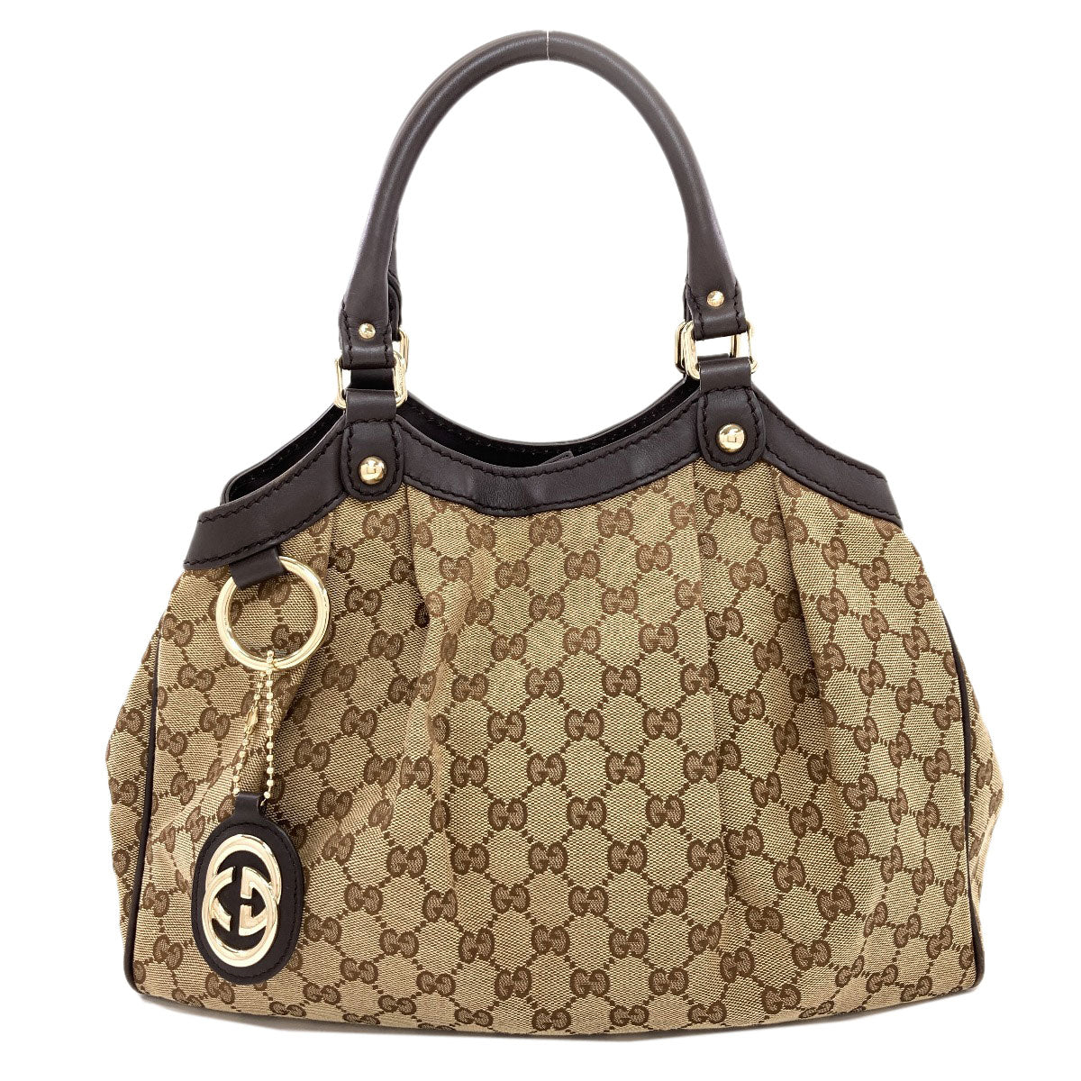 GUCCI グッチ 211944 スーキー GG ハンドバッグ キャンバス レディース 中古