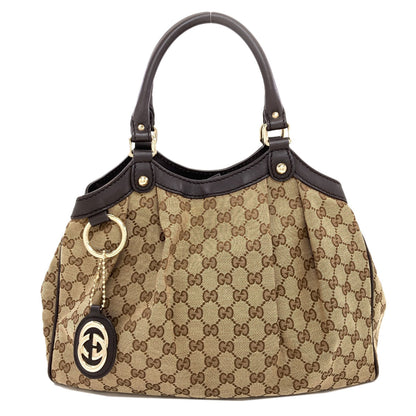 GUCCI グッチ 211944 スーキー GG ハンドバッグ キャンバス レディース 中古