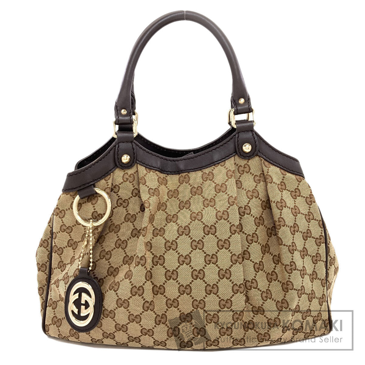 GUCCI グッチ 211944 スーキー GG ハンドバッグ キャンバス レディース 中古