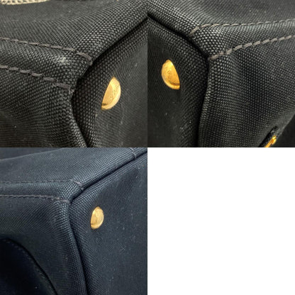 PRADA プラダ カナパミニ 2WAY ハンドバッグ キャンバス レディース 中古