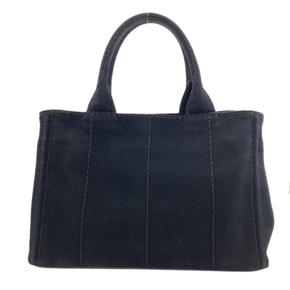 PRADA プラダ カナパミニ 2WAY ハンドバッグ キャンバス レディース 中古