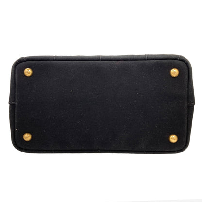 PRADA プラダ カナパミニ 2WAY ハンドバッグ キャンバス レディース 中古