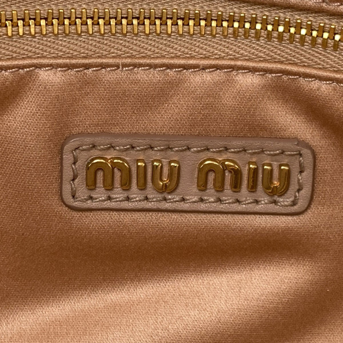 MIUMIU ミュウミュウ アルカディ ラージ 2WAY ハンドバッグ レザー レディース 中古