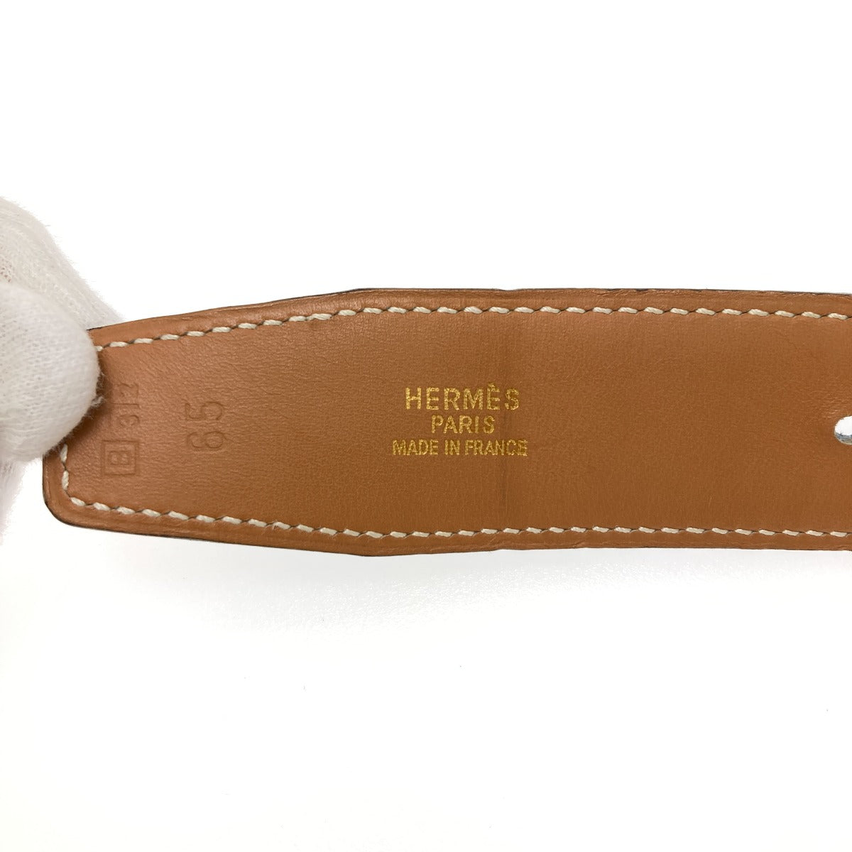 エルメス Hベルト ブルージーン ゴールド金具 ベルト 中古 商品画像6