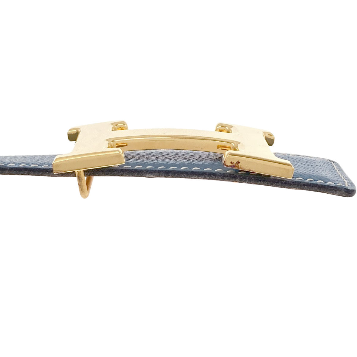 エルメス Hベルト ブルージーン ゴールド金具 ベルト 中古 商品画像8
