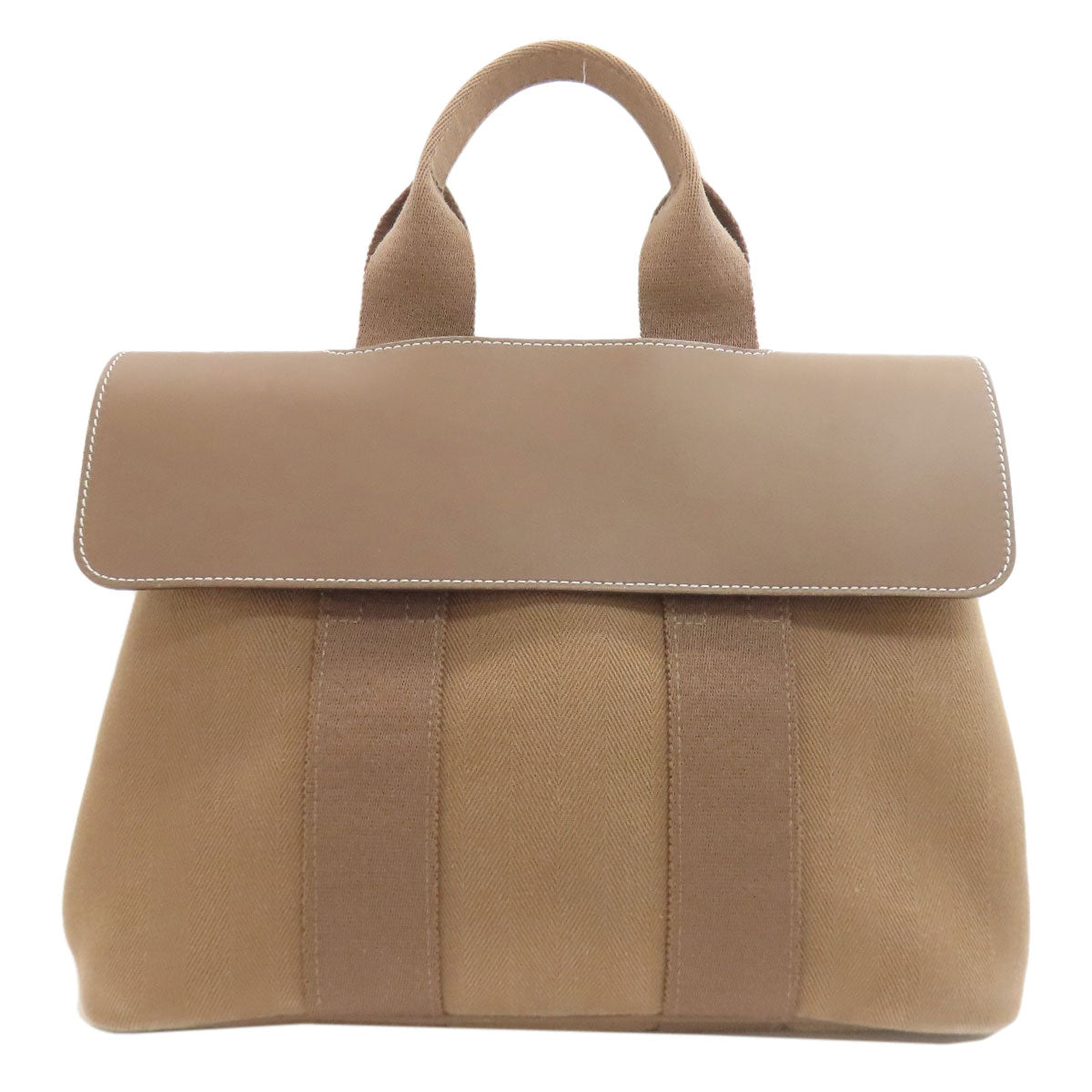 HERMES エルメス ヴァルパライソPM エトープ シルバー金具 ハンドバッグ トワルシェブロン レディース 中古