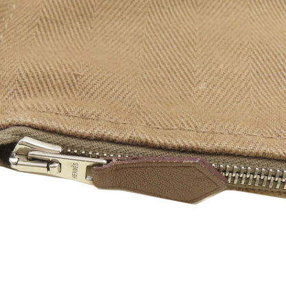 HERMES エルメス ヴァルパライソPM エトープ シルバー金具 ハンドバッグ トワルシェブロン レディース 中古