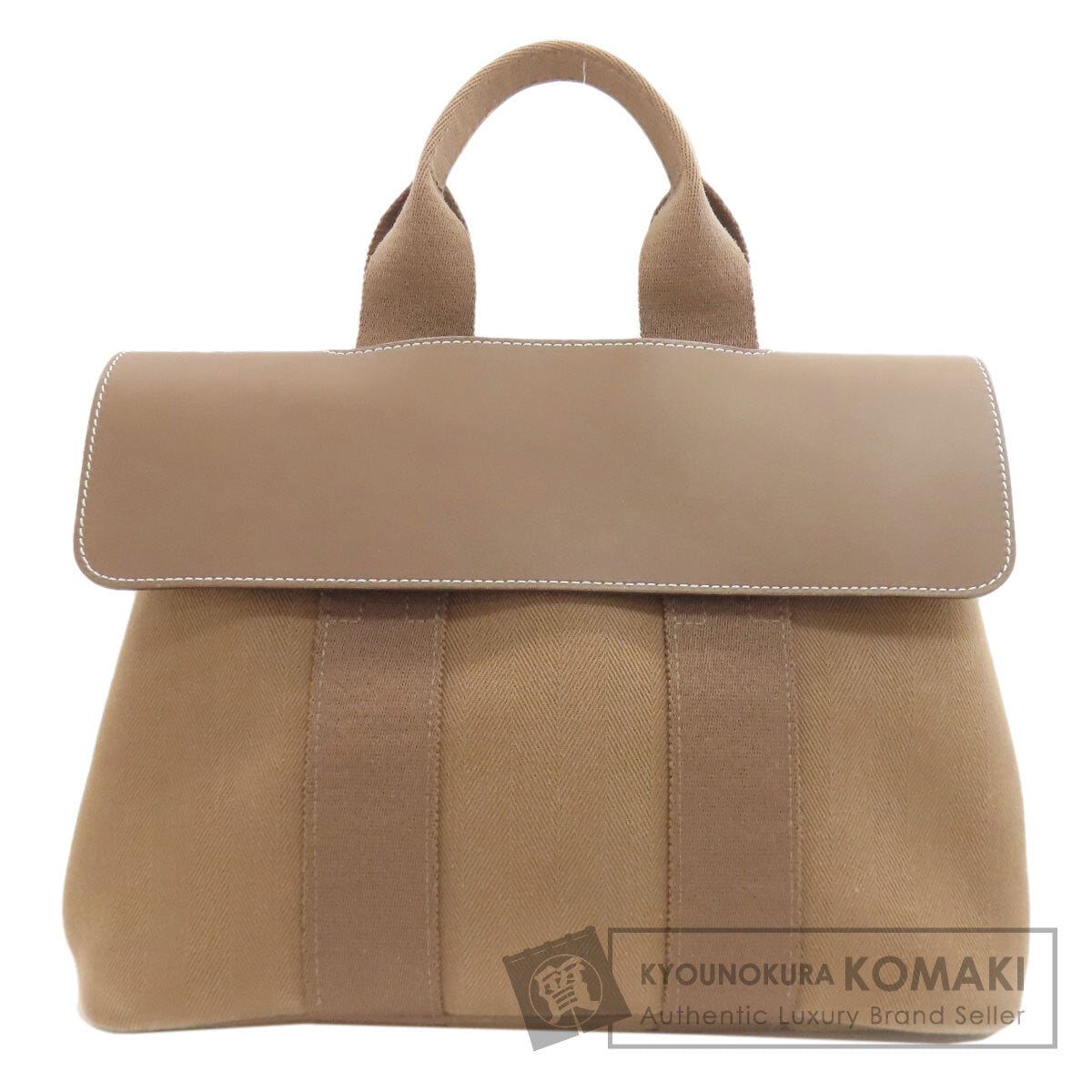 HERMES エルメス ヴァルパライソPM エトープ シルバー金具 ハンドバッグ トワルシェブロン レディース 中古