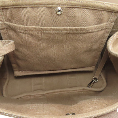 HERMES エルメス ヴァルパライソPM エトープ シルバー金具 ハンドバッグ トワルシェブロン レディース 中古
