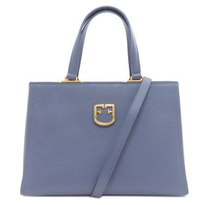 Furla フルラ ベルヴェデーレ 2WAY ハンドバッグ レザー レディース 中古