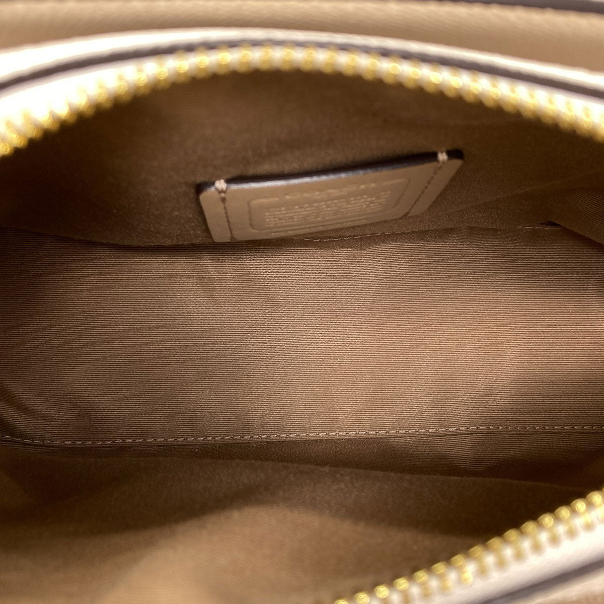COACH コーチ CH502 ミニ ダーシー キャリーオール シグネチャー 2WAY ハンドバッグ PVC レディース 中古