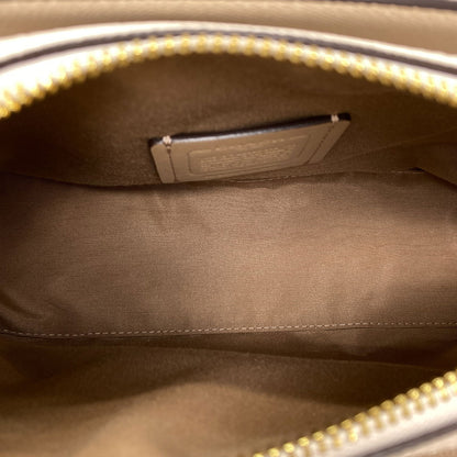 COACH コーチ CH502 ミニ ダーシー キャリーオール シグネチャー 2WAY ハンドバッグ PVC レディース 中古
