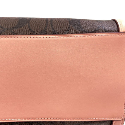 COACH コーチ C6232 クリスティ シグネチャー トートバッグ PVC レディース 中古