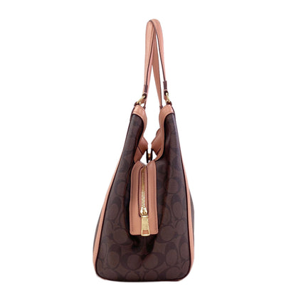 COACH コーチ C6232 クリスティ シグネチャー トートバッグ PVC レディース 中古