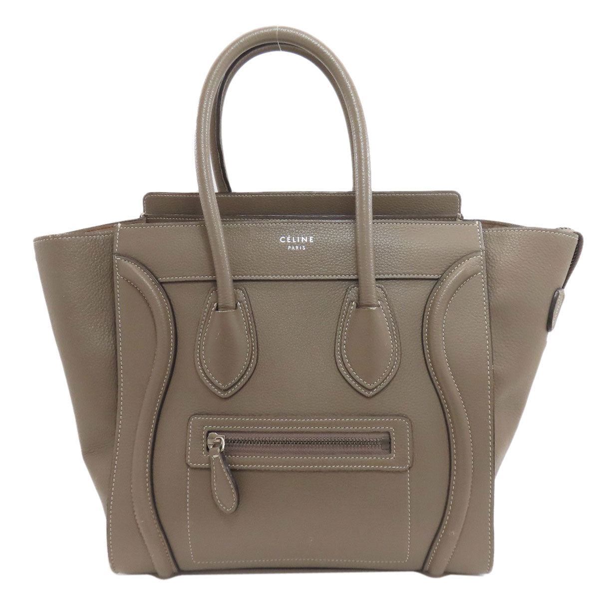 CELINE セリーヌ ラゲージマイクロ ハンドバッグ カーフ レディース 中古