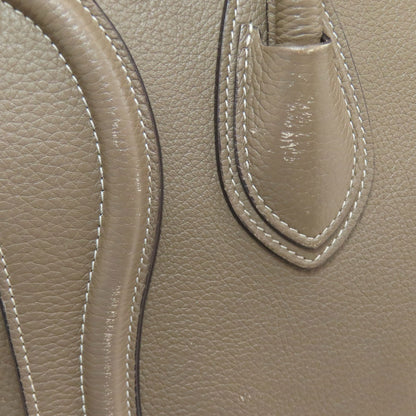 CELINE セリーヌ ラゲージマイクロ ハンドバッグ カーフ レディース 中古