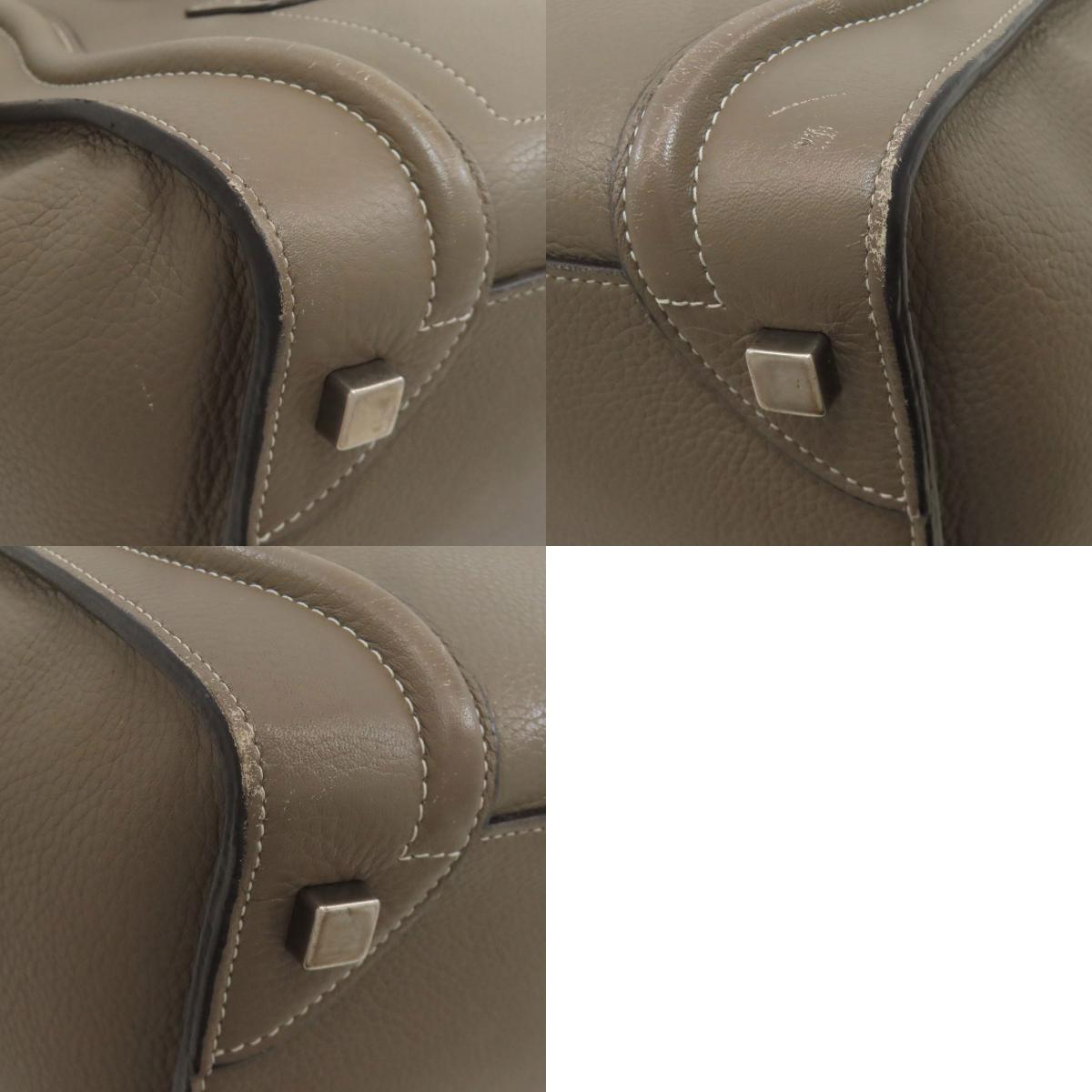 CELINE セリーヌ ラゲージマイクロ ハンドバッグ カーフ レディース 中古
