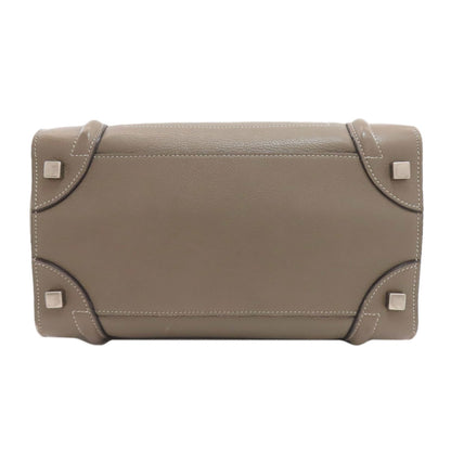 CELINE セリーヌ ラゲージマイクロ ハンドバッグ カーフ レディース 中古
