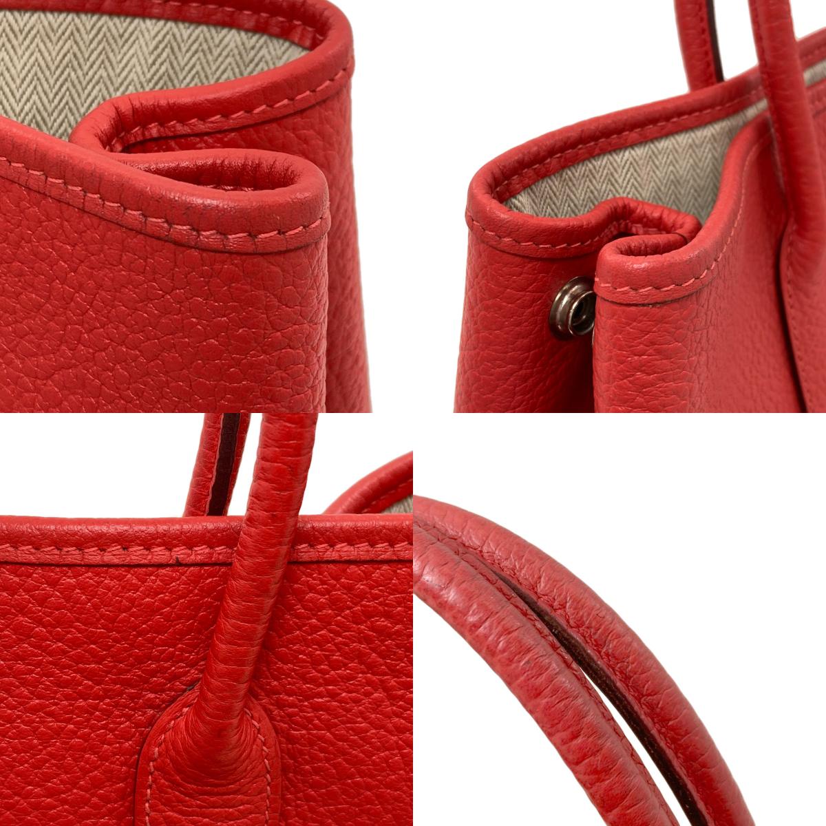エルメス ガーデンパーティTPM シルバー金具 ハンドバッグ 中古 商品画像18