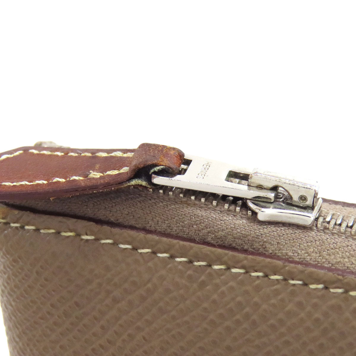 エルメス アザップシルクイン ロング エトープ シルバー金具 長財布（小銭入れあり） 中古 商品画像11