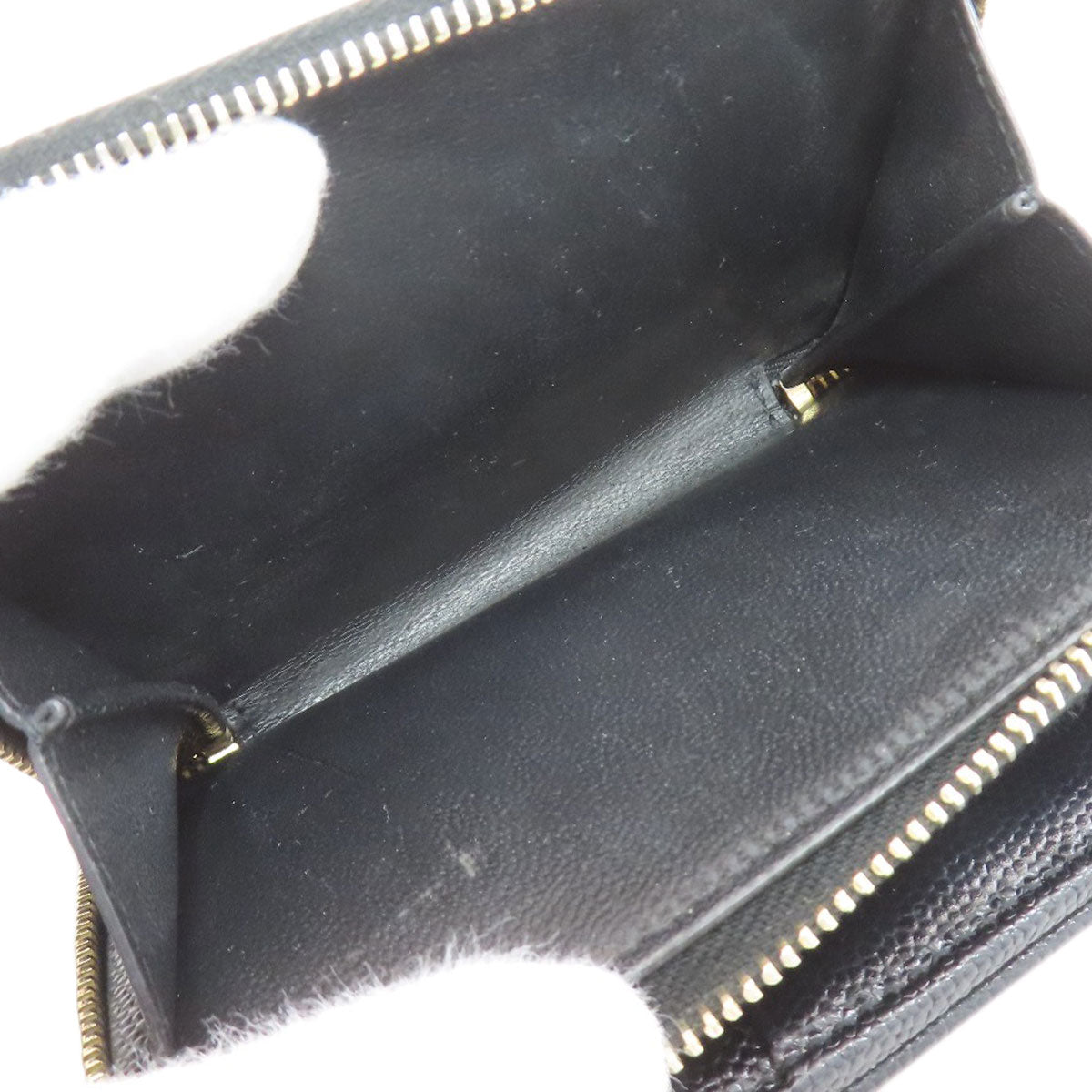 イヴ・サンローラン カサンドラ ステッチ 二つ折り財布（小銭入れあり） 中古 商品画像7