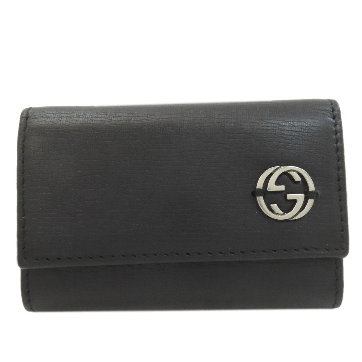 GUCCI グッチ 256337 インターロッキングG キーケース レザー レディース 中古