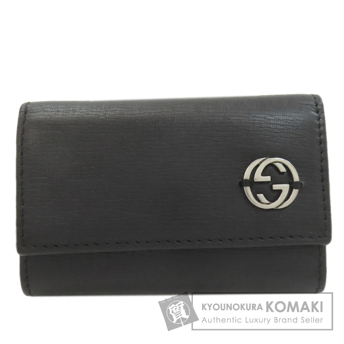 GUCCI グッチ 256337 インターロッキングG キーケース レザー レディース 中古