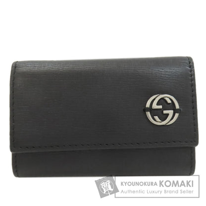 GUCCI グッチ 256337 インターロッキングG キーケース レザー レディース 中古
