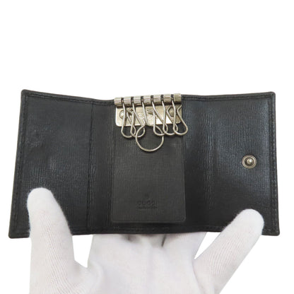 GUCCI グッチ 256337 インターロッキングG キーケース レザー レディース 中古