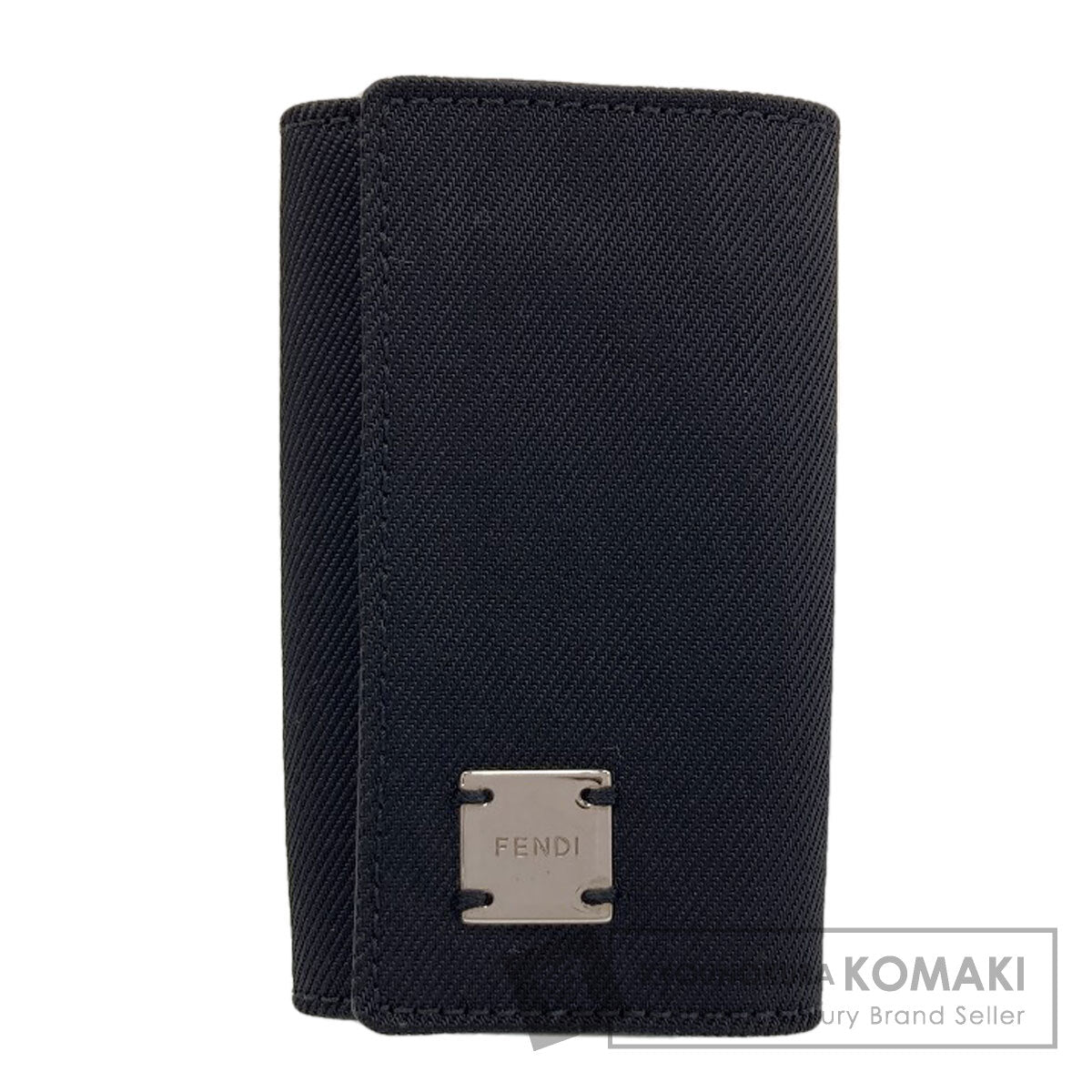 FENDI フェンディ ロゴ キーケース キャンバス レディース 中古