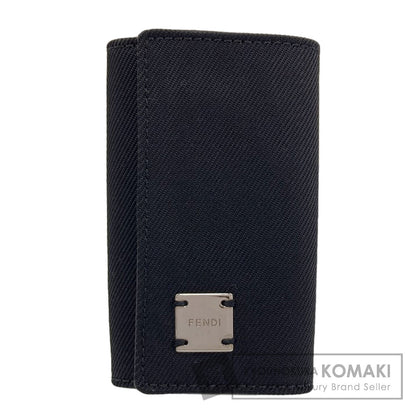 FENDI フェンディ ロゴ キーケース キャンバス レディース 中古
