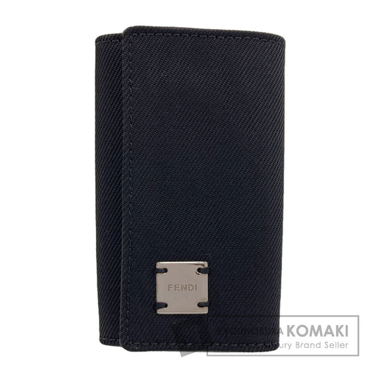 FENDI フェンディ ロゴ キーケース キャンバス レディース 中古