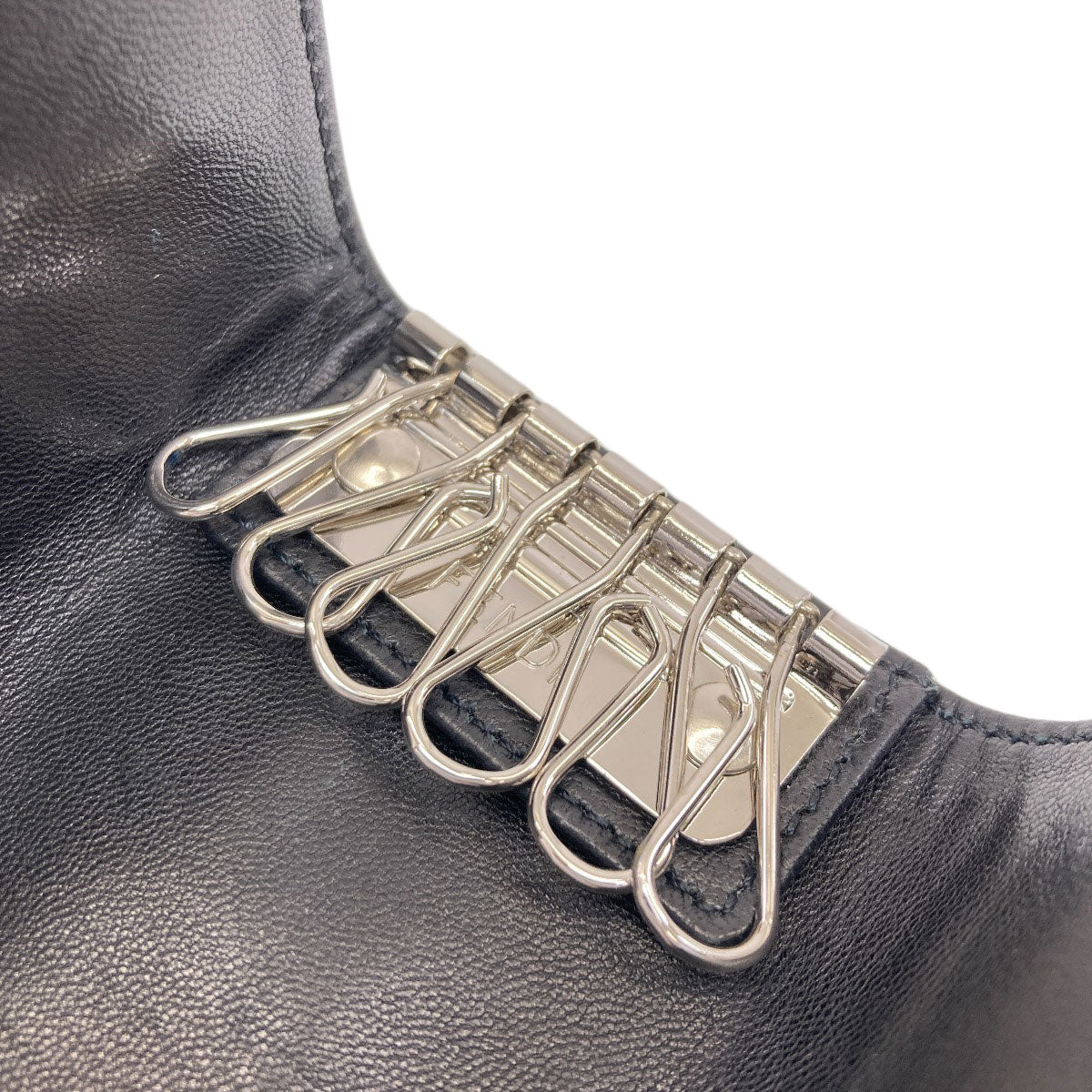FENDI フェンディ ロゴ キーケース キャンバス レディース 中古