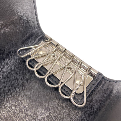 FENDI フェンディ ロゴ キーケース キャンバス レディース 中古
