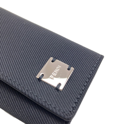 FENDI フェンディ ロゴ キーケース キャンバス レディース 中古