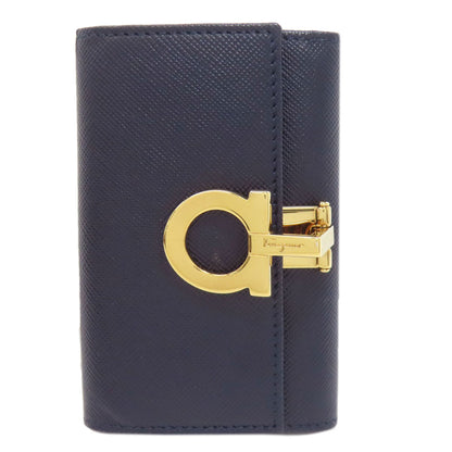 Salvatore Ferragamo サルヴァトーレフェラガモ ガンチーニ金具 キーケース レザー レディース 中古