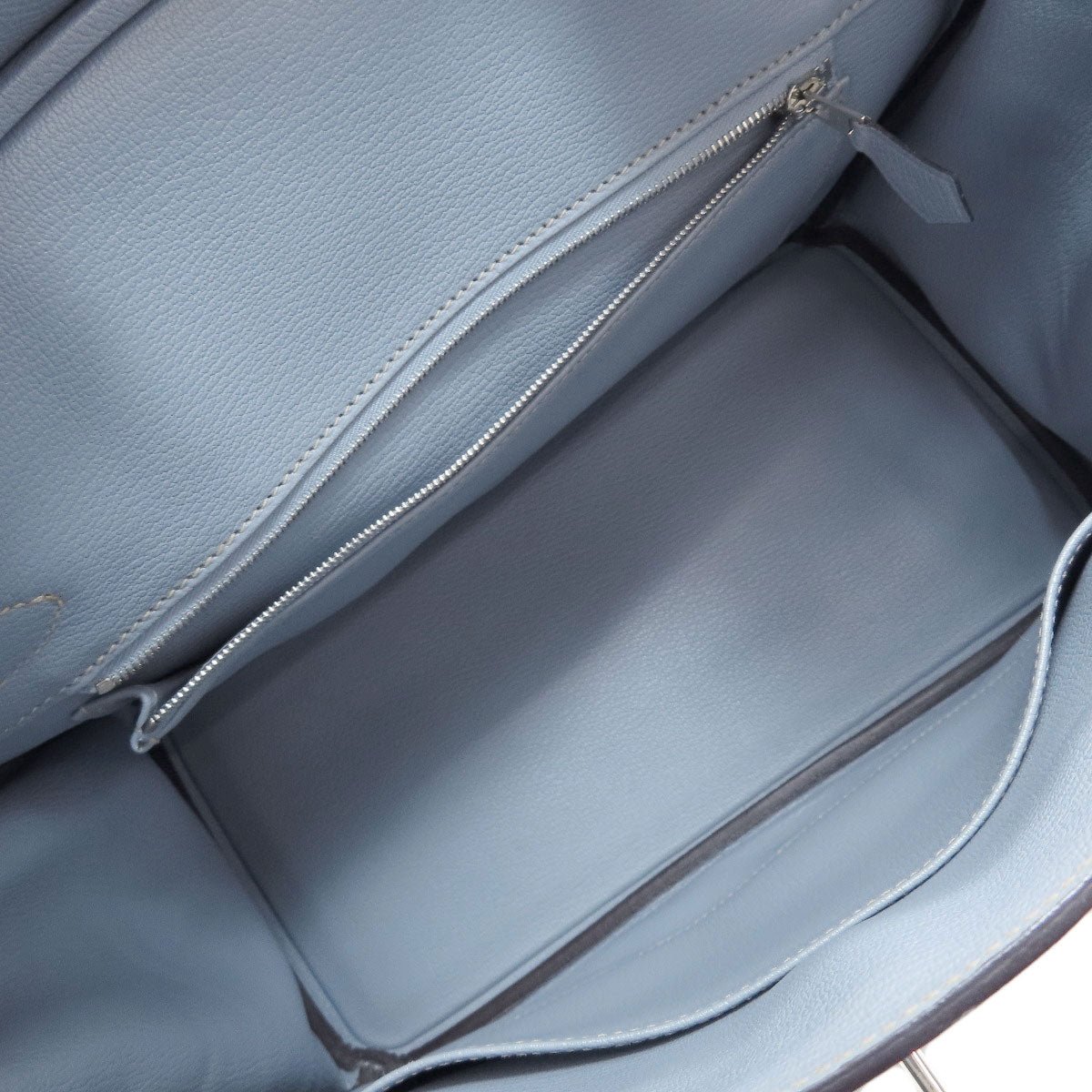 エルメス バーキン30 ブルーリン シルバー金具 ハンドバッグ 中古 商品画像6