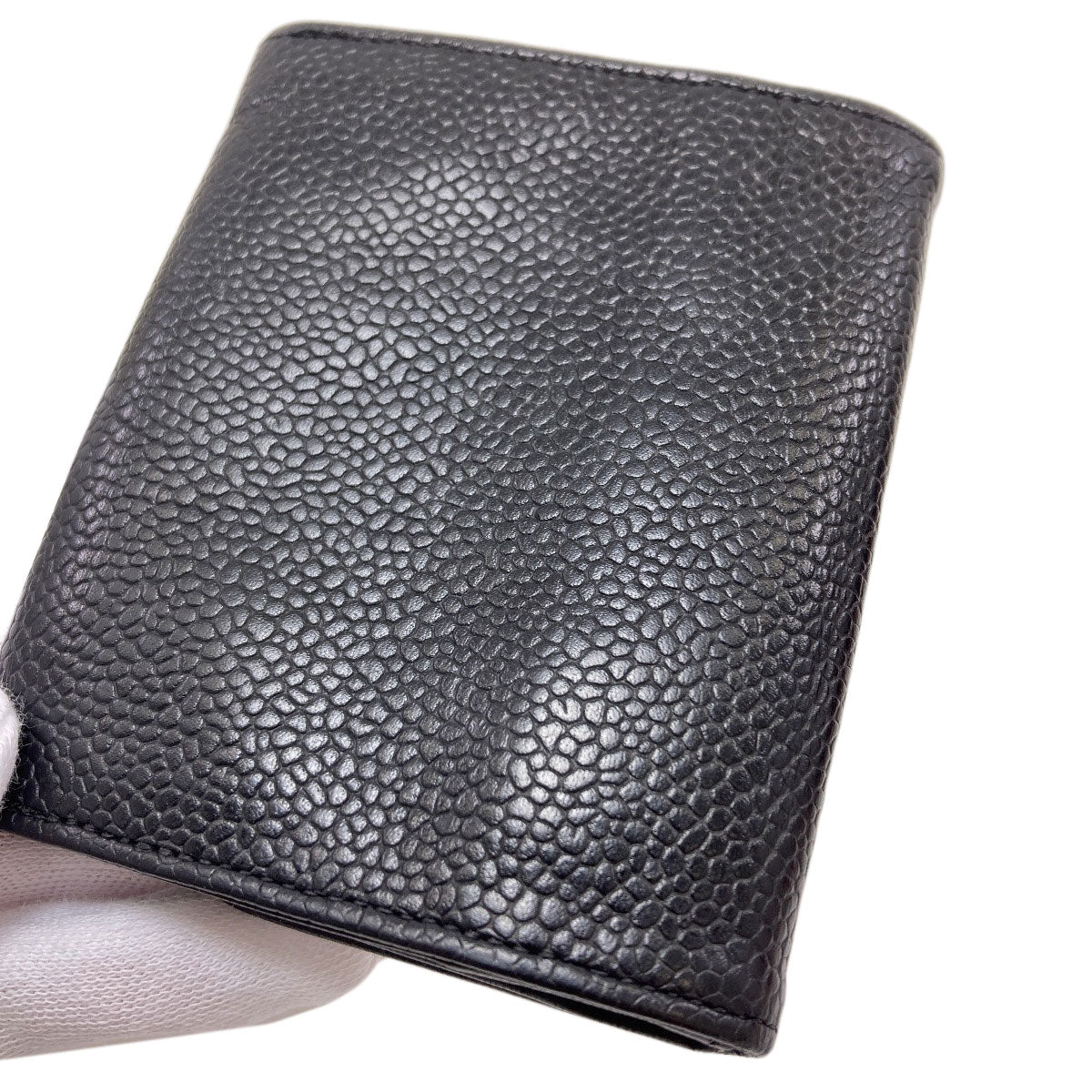 CHANEL シャネル ココマーク ステッチ ゴールド金具 コインケース グレインド カーフスキン レディース 中古