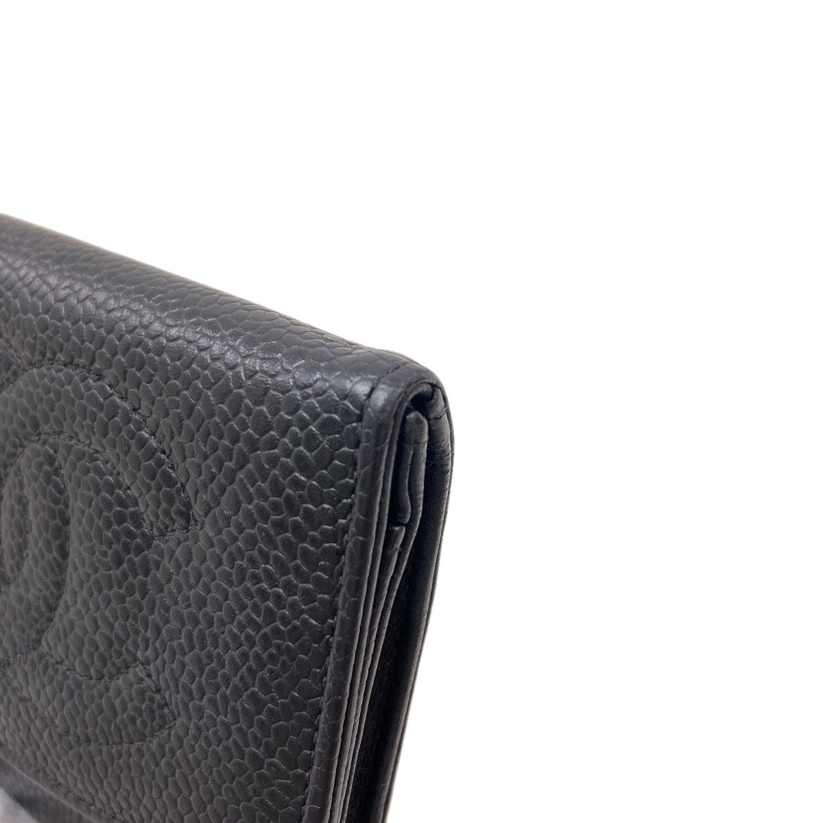 CHANEL シャネル ココマーク ステッチ ゴールド金具 コインケース グレインド カーフスキン レディース 中古