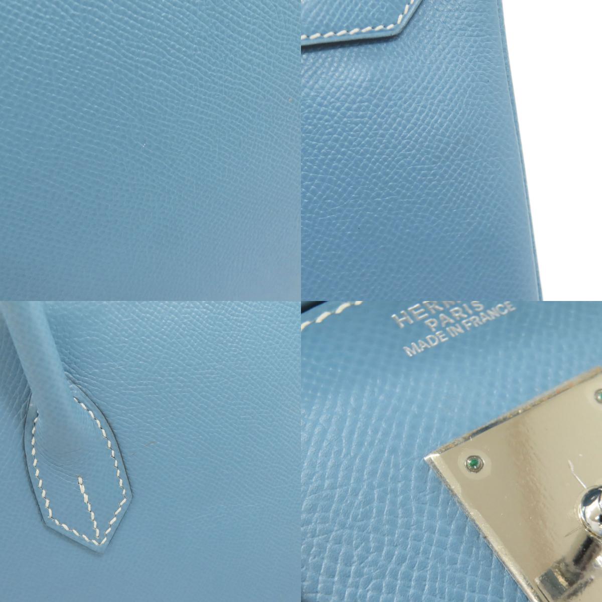 エルメス バーキン30 ブルージーン シルバー金具 ハンドバッグ 中古 商品画像18