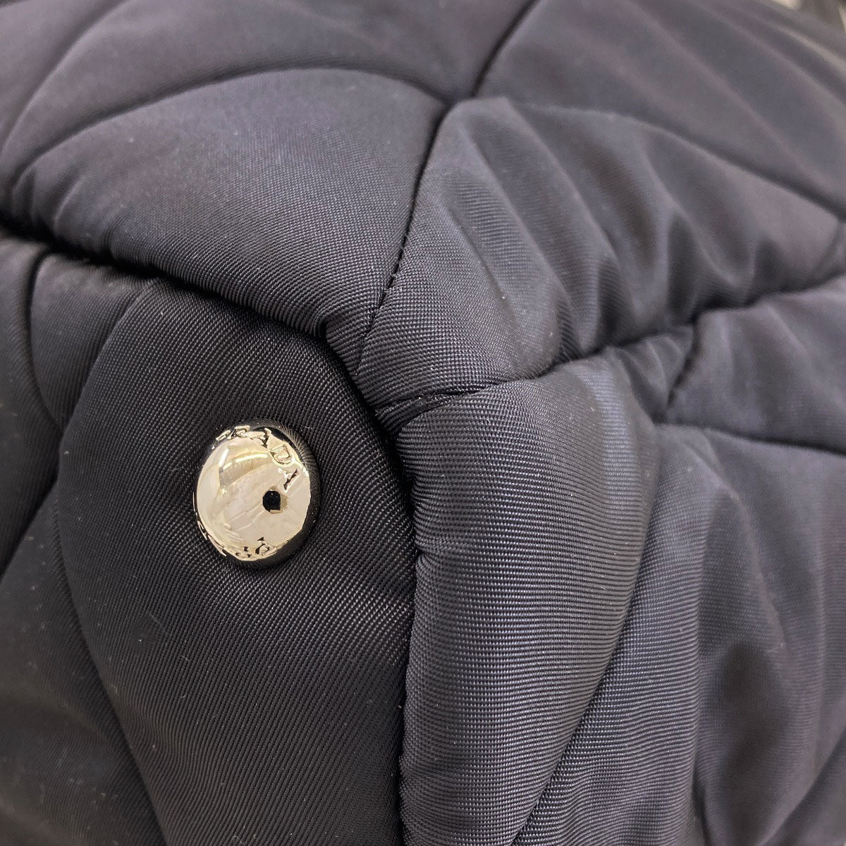 プラダ 1BG169 キルティング ロゴ金具 トートバッグ 中古 商品画像18