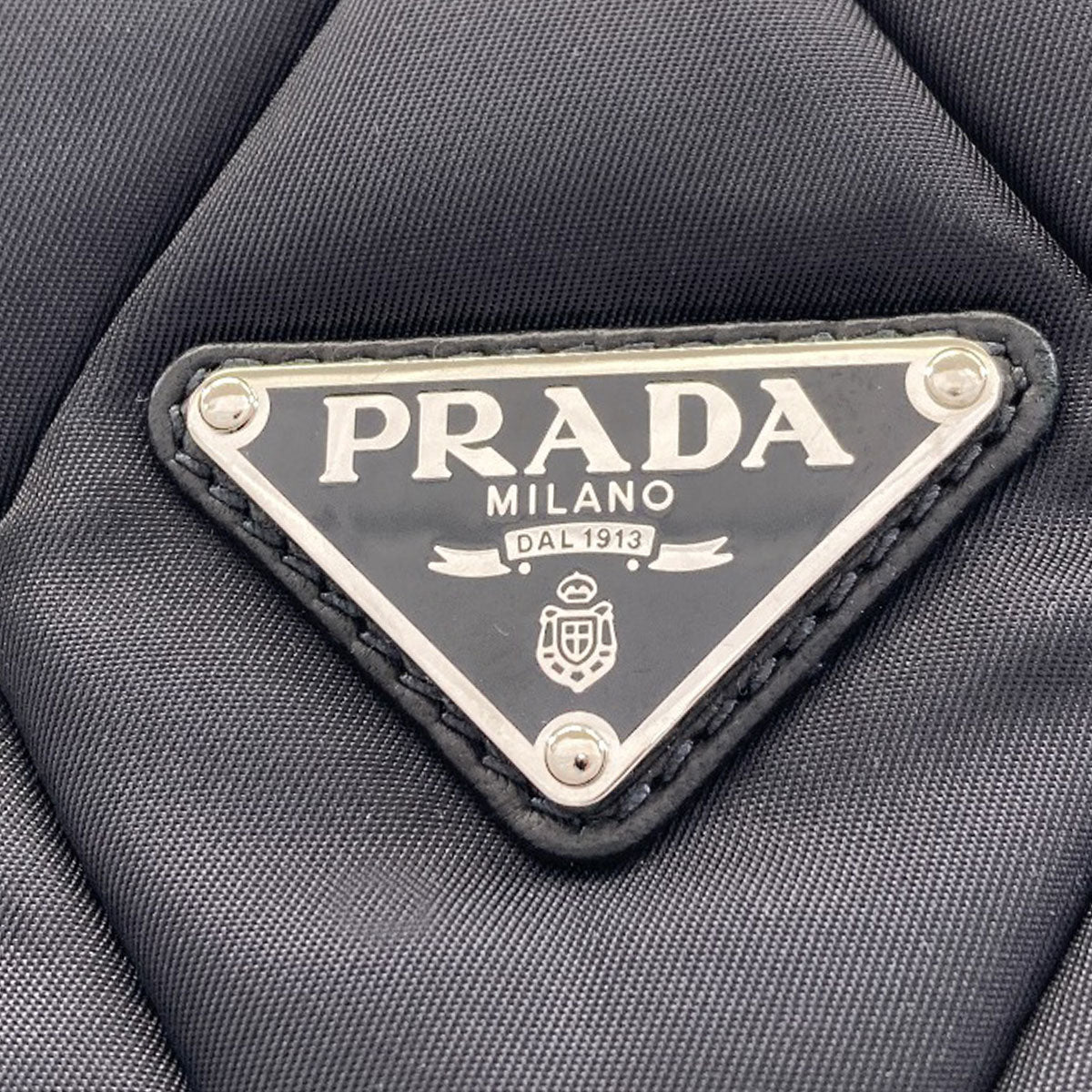 プラダ 1BG169 キルティング ロゴ金具 トートバッグ 中古 商品画像9