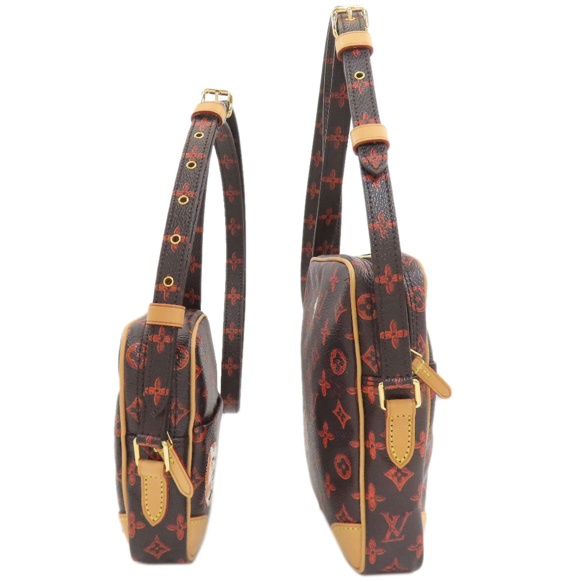 LOUIS VUITTON ルイヴィトン M44399 パナムセット キャットグラム ショルダーバッグ モノグラムキャンバス レディース 中古