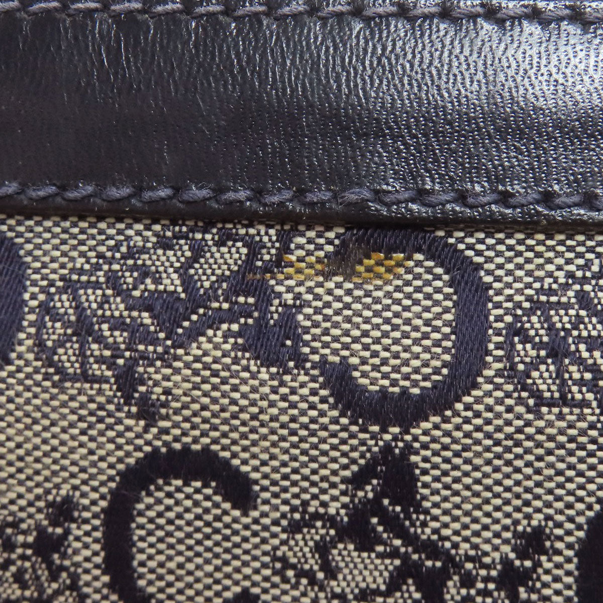 CELINE セリーヌ Cサルキー ハンドバッグ キャンバス レディース 中古
