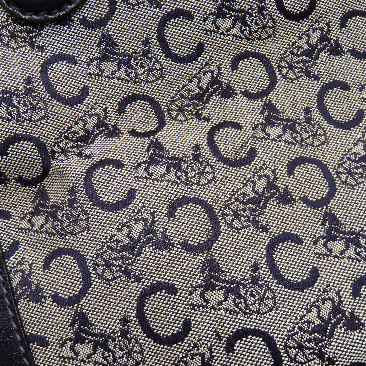 CELINE セリーヌ Cサルキー ハンドバッグ キャンバス レディース 中古